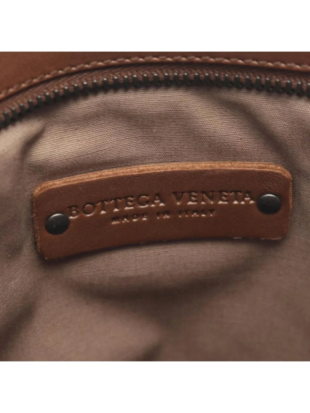 Bottega Veneta Shoulder Bag Intrecciato Brown Leather
